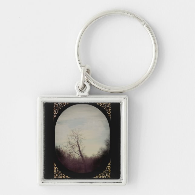 Llavero de árbol de invierno (Frente)