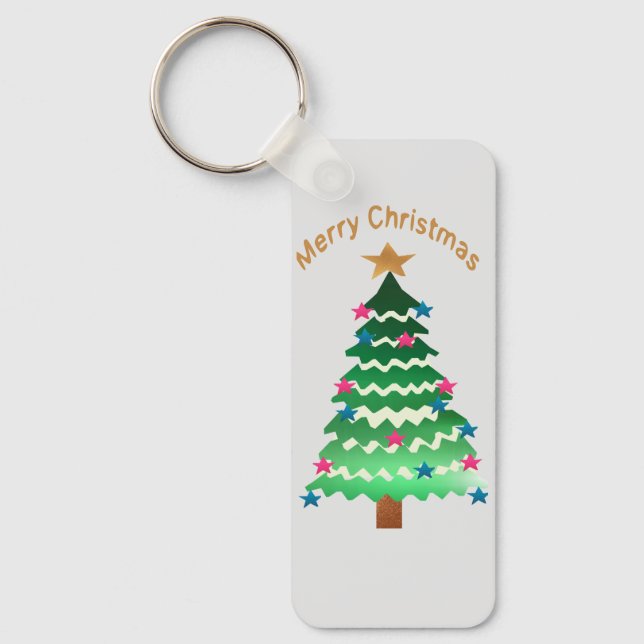 Llavero de árbol de Navidad: (Anverso)