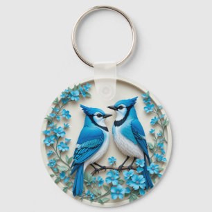 Llavero de Arrendajo Azul Regalo para Amantes de l