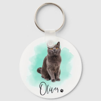 Llavero de arte de gato adorable – Regalo para ama