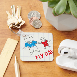 Llavero de Arte y Foto para Niños 