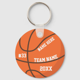 Llavero de Baloncesto Personalizado Jugador de Equ