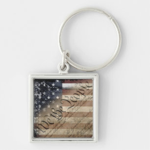 Llavero de bandera estadounidense industrial We Th