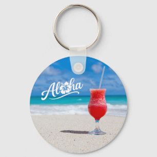 Llavero de bebida de playa