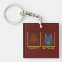 Llavero de Bigfoot y Dogman