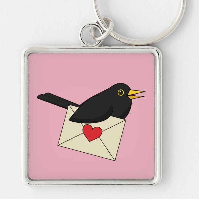 Llavero De Blackbird con amor (Frente)