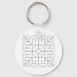 Llavero de blackwork