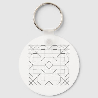 Llavero de blackwork