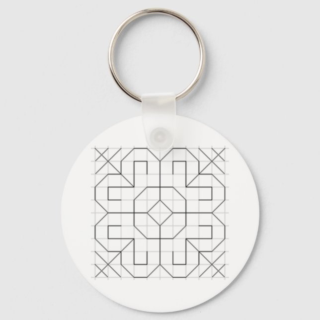 Llavero de blackwork (Anverso)