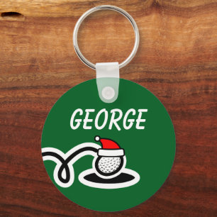 Llavero de bola de golf personalizada de Navidad