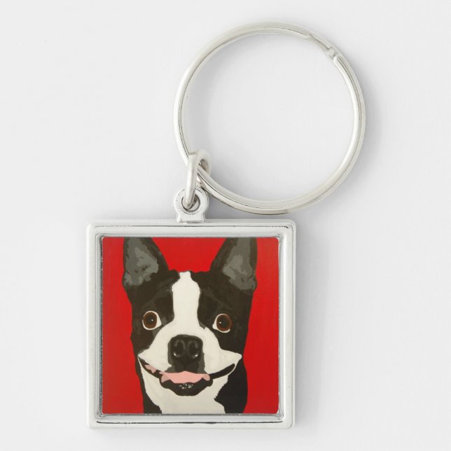 Llavero de Boston Terrier (Frente)