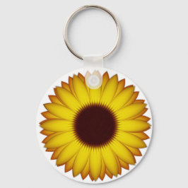 Llavero de botón de girasol