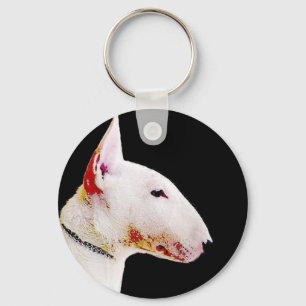Llavero de bull terrier