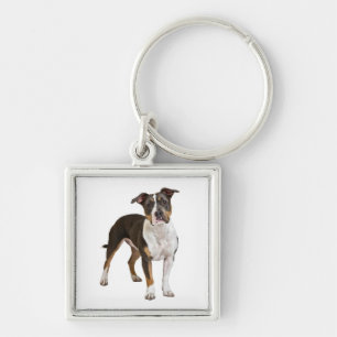 Llavero de cachorro de American Staffordshire Terr