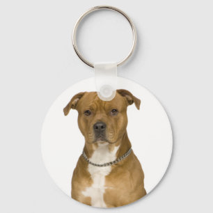 Llavero de cachorro de American Staffordshire Terr