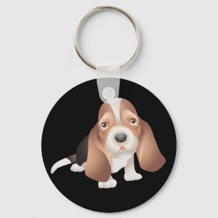 Llavero de cachorro de Basset Hound