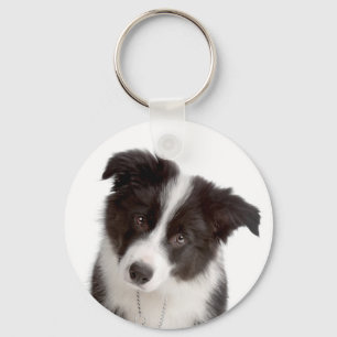 Llavero de cachorro de Border Collie de amor