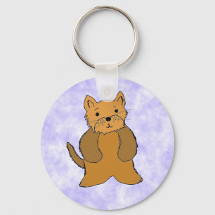 Llavero de cachorro de dibujos animados lindo