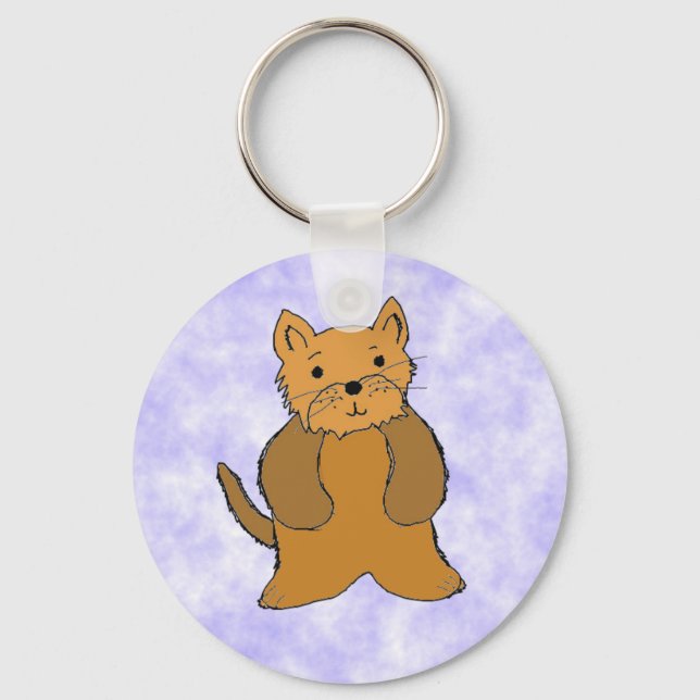 Llavero de cachorro de dibujos animados lindo (Anverso)