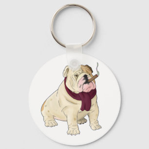 Llavero de cachorro de perro Bulldog Inglés de dib