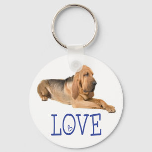 Llavero de cachorro de sabueso de amor