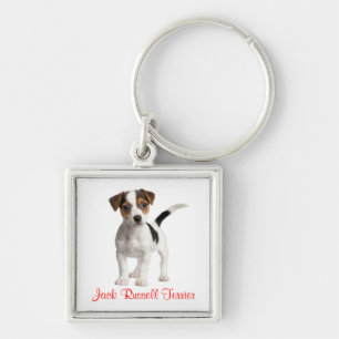 Llavero de cachorro de Terrier Jack Russell