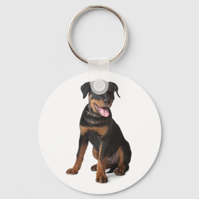 Llavero de cachorro Rottweiler (Anverso)
