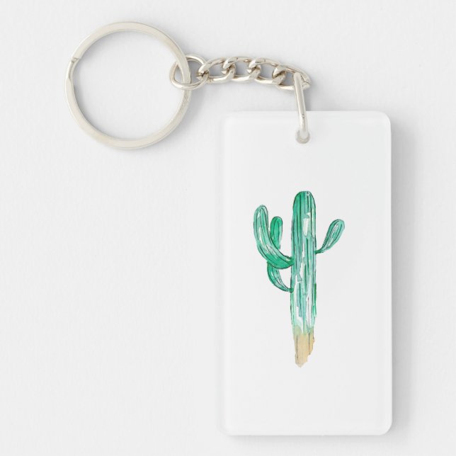 Llavero de Cactus Saguaro | Doble Cara (Frente)