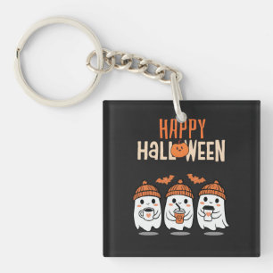 Llavero de Calabaza Fantasma de Halloween