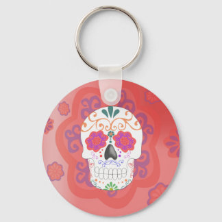 Llavero de calavera mexicana