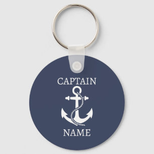 Llavero de Capitán personalizado con ancla para re