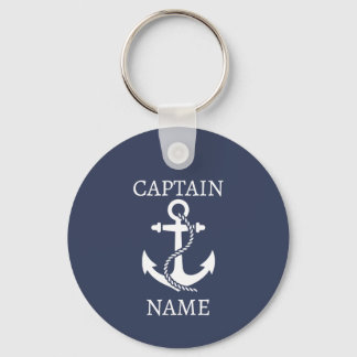 Llavero de Capitán personalizado con ancla para re