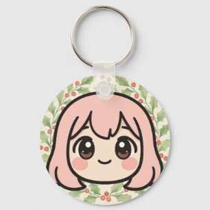 Llavero De Cara De Chica De Anime Kawaii – Chibi P