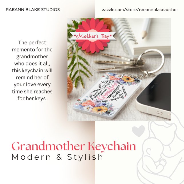 Llavero de Celebración del Día de la Madre (Subido por el creador)