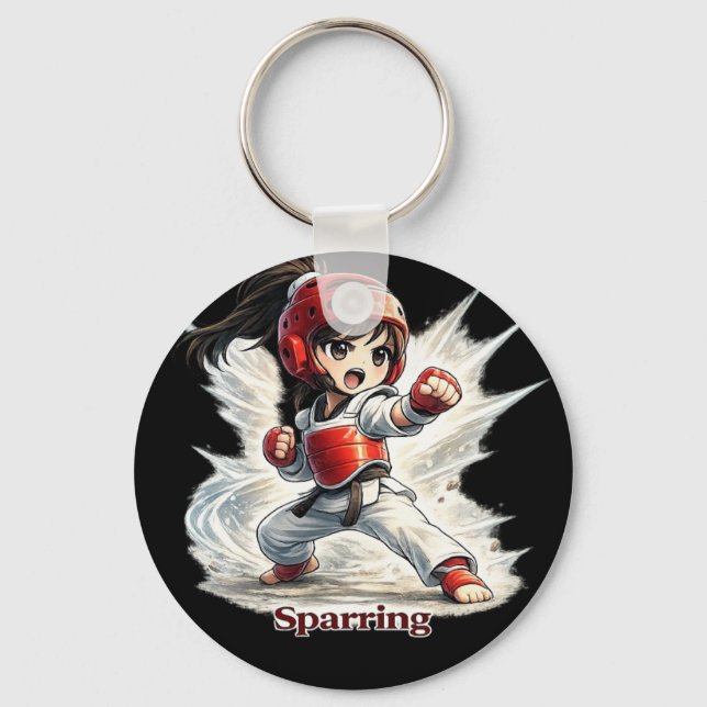 Llavero de Chibi Dojo Sparring Breaking (Anverso)