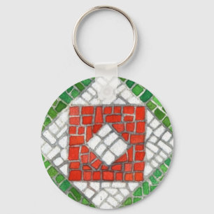 LLAVERO DE CÍRCULO DE ALUMINIO HOLIDAY MOSAIC