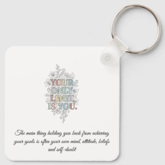 Llavero de Cita Motivacional Personalizada