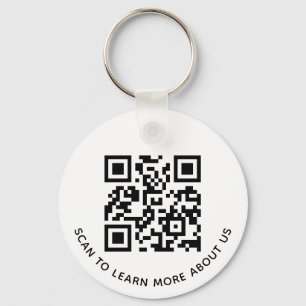 Llavero de código QR de aluminio para logotipo de 