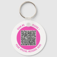 Llavero de código QR personalizado con texto y col