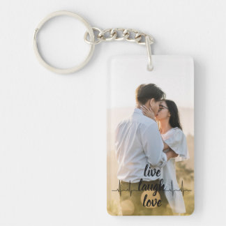 Llavero de Colage de Fotos y Texto Personalizado