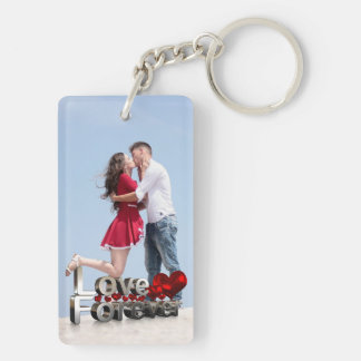 Llavero de Colage de Fotos y Texto Personalizado