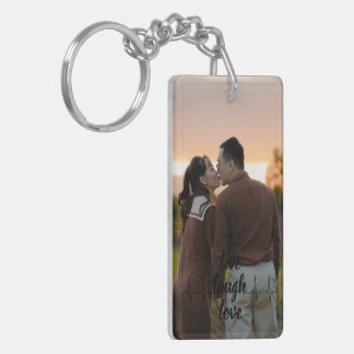 Llavero de Colage de Fotos y Texto Personalizado
