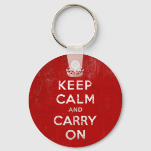 Llavero De color rojo oscuro del vintage apenada guardan