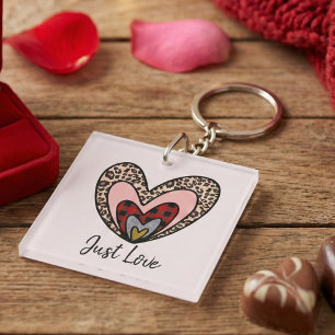 Llavero de Corazones Anidados Personalizado – Solo