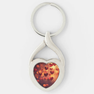 Llavero de Corazones Colgantes