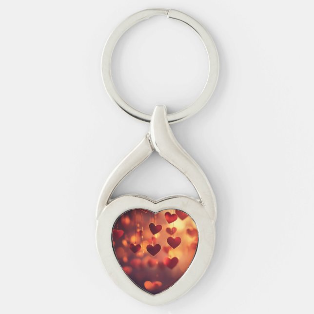 Llavero de Corazones Colgantes (Anverso)