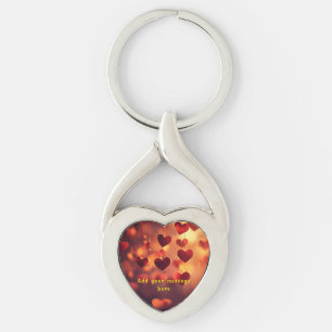 Llavero de Corazones Colgantes - Personalizable