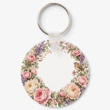 llavero de corona de rosas