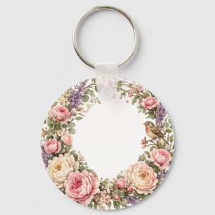 llavero de corona de rosas