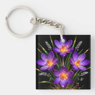 Llavero de Crocus Púrpura